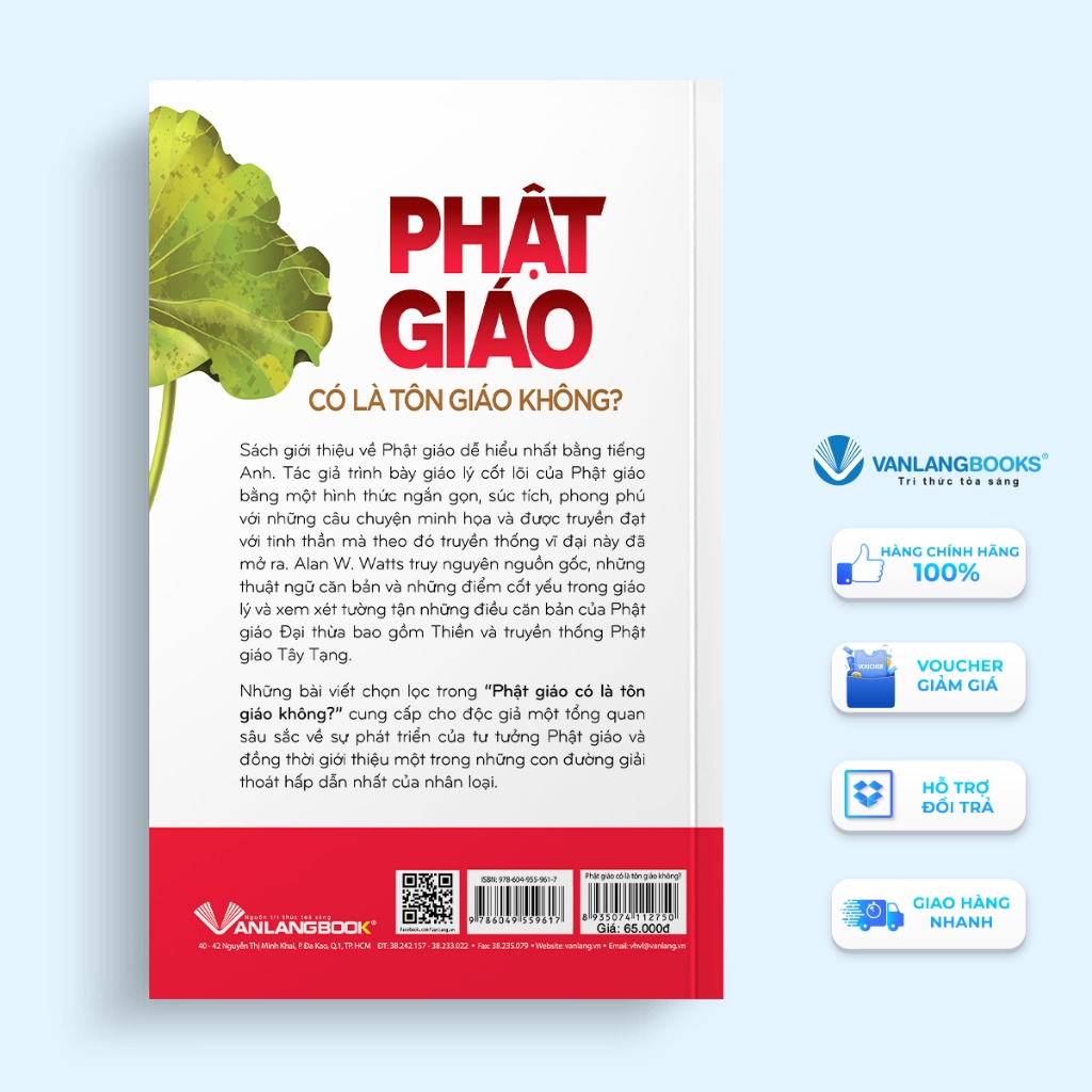 Sách Vanlangbooks - Phật Giáo Có Là Tôn Giáo Không ? | BigBuy360 - bigbuy360.vn