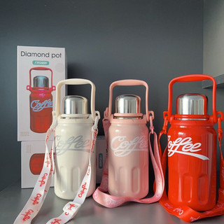 3669 Bình Giữ Nhiệt Coffee Cup Dung Tích 800Ml Bình Đựng Nước Bằng Chất Liệu Inox 316 Cao Cấp