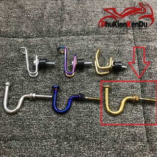 Móc treo đồ xe máy TITAN, 7 MÀU, móc đồ BIKER, Loại chữ U, loại kẹp, loại móc Câu, kim loại cứng cáp cam kết chất lượng