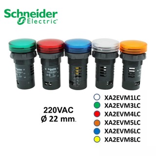 Đèn báo XA2EVM6LC - XA2EVM5LC - XA2EVM4LC  XA2EVM3LC Ø22 Schneider