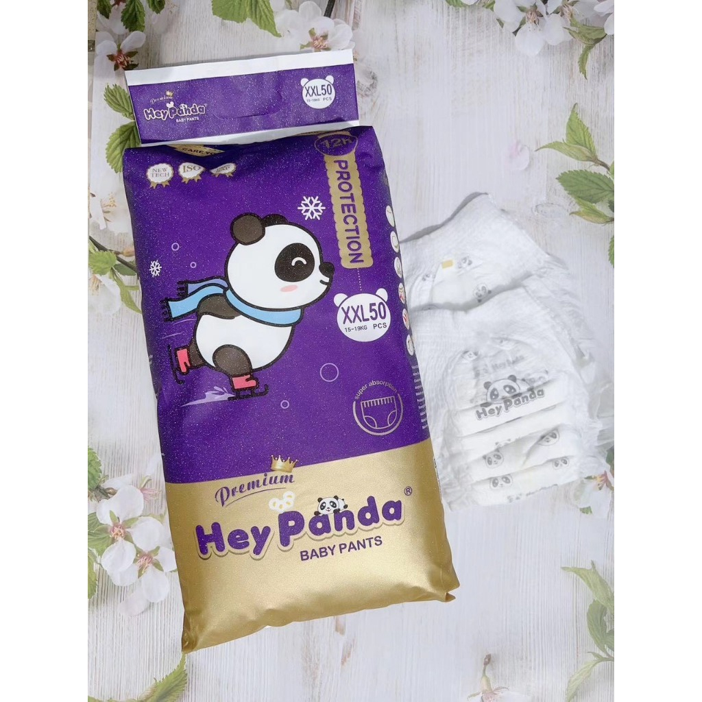 [Bịch 50 miếng] Tả quần HEY PANDA chống tràn thấm hút tốt cho bé thoải mái vận động - Tả quần đủ siz