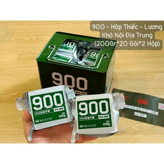 Hộp 4KG lương khô hộp sắt 900 ba sao (có 20 phong bánh, mỗi phong có 4 bánh lương khô)