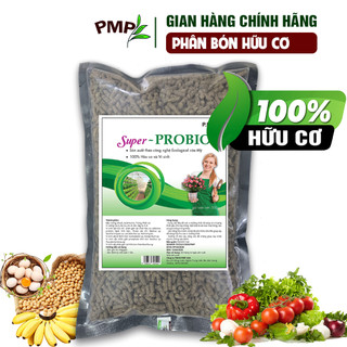 Phân Hữu Cơ Vi Sinh Super Probio PMP Cho rau sạch, hoa, cây cảnh 1,5Kg