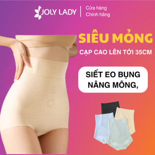 Quần lót gen bụng cạp cao JOLY LADY Mesopolip định hình eo nâng mông, 4 thanh chống cuộn, chất su lạnh thoáng khí