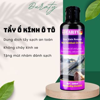 Tẩy Ố Kính Ô Tô - Tẩy Cặn Canxi Kính Ô Tô - Vệ Sinh Gương Chiếu Hậu Sạch Trong, Loại Bỏ Vệt Nước Đọng CARTY 200ML