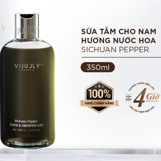 Sữa tắm nam ViJully Dưỡng da hương nước hoa dành cho Nam 350ml Sichuan Pepper 