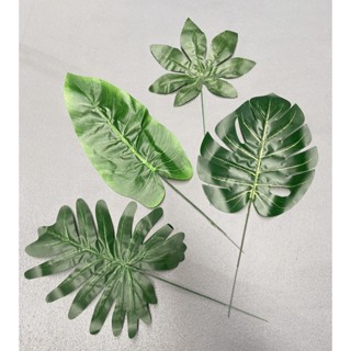 Cành lá rùa - Trầu bà lá xẻ nam mỹ monstera decor, phụ kiện chụp hình (chưa bao gồm chậu)