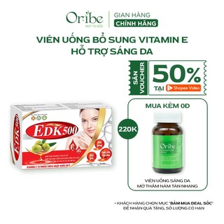 Hộp Viên Uống Bổ Sung Vitamin E EDK500 Oribe 30 Viên/Hộp