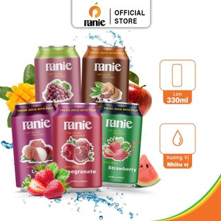 Nước ép trái cây juice Panie lon  330ml - Hương vị tươi mát từ thiên nhiên
