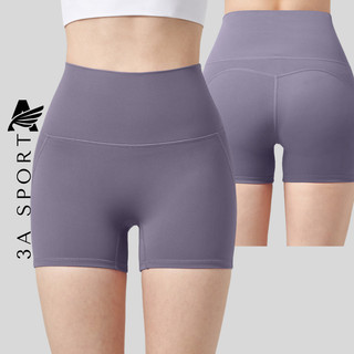 Quần tập gym yoga đùi thun lulu ôm form, nâng mông cạp cao, cao cấp 3a sport ek0312