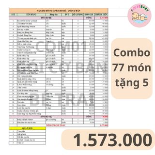 Combo mini Đồ sơ sinh cho bé (combo mới)