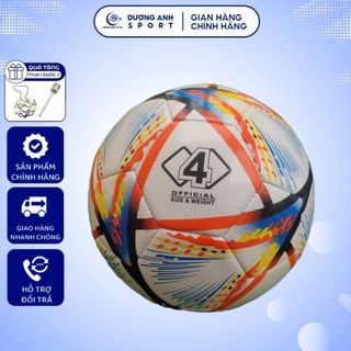 Bóng đá WC 2022 số 4 , số 5may (Tặng kèm kim bơm + lưới)