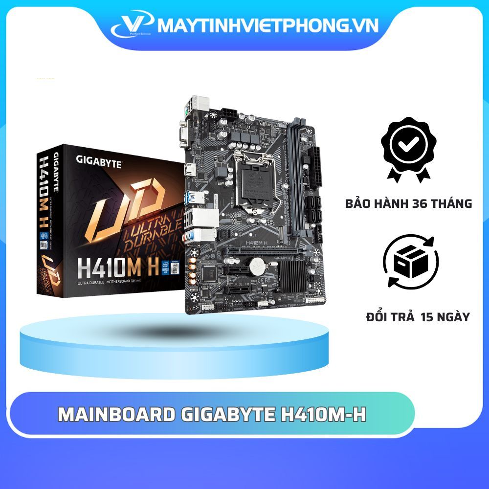[FULL VAT] MAINBOARD GIGABYTE H410M-H (Intel H410, Socket 1200, m-ATX, 2 khe Ram DDR4)