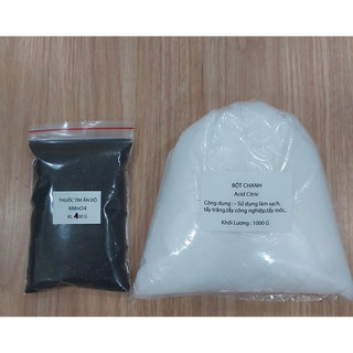 Combo 1kg bột oxalic + 100g thuoc tím tẩy vết ố vàng, mốc quần áo