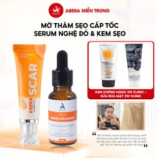  Kem xóa sẹo & Serum giảm thâm Abera, mờ sẹo giảm thâm nhanh chóng, cải thiện tình trạng sẹo thâm mụn, sẹo bỏng