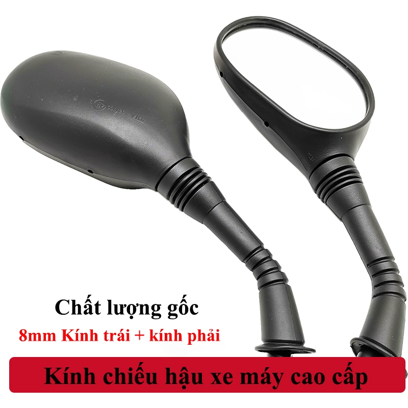 Gương chiếu hậu xe máy YIPAUTO Cặp kính chiếu hậu gương xe máy nhựa ABS thời trang cao cấp thông dụng cho dòng xe máy