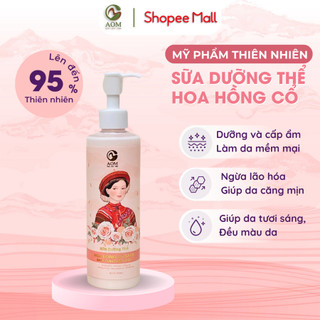 Sữa dưỡng thể hoa hồng cổ OM NATURAL sáng da dưỡng ẩm, trắng da, ngăn ngừa lão hoá 150ml