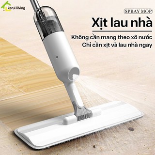 Cây lau nhà cây lau DION, sàn phun sương, chổi lau xịt sương màu xám trắng thiết kế sang trọng