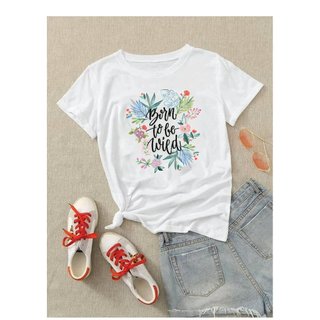 Áo hoa thun xuất phông cotton sang xịn mịn