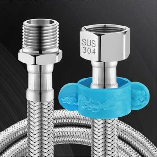 Ống nối dài dây cấp nước inox 304 ren ngoài 21mm