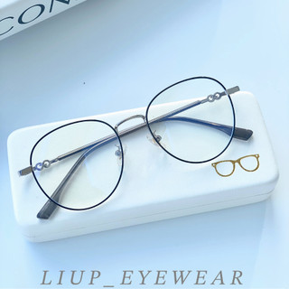 Gọng kính cận nam nữ tròn kim loại Liup eyewear phù hợp nhiều khuôn mặt có thể cắt cận 1910