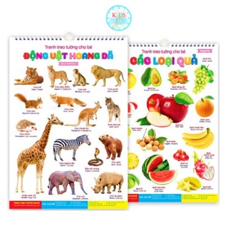 Bộ Tranh Treo Tường 14 Chủ Đề đọc chữ Cho Bé Mẫu mới nhất có Flie quét mã QR Nghe - Việt Hà