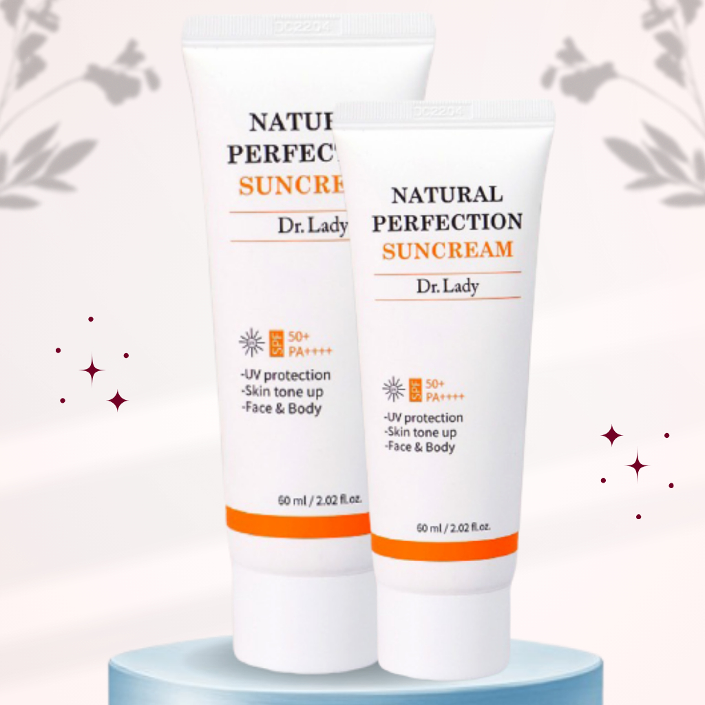 Kem chống nắng Dr Lady SPF 50+/ PA++++Nâng tone,giúp kiềm dầu siêu đỉnh,ko bết dính, hợp mọi loại da 60ml