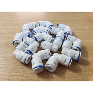 Combo 2 Cút Nối Dây 6mm (1 Cút Góc & 1 Cút Thẳng) - Kết Nối Vòi, Van Nóng Lạnh Máy Lọc Nước RO