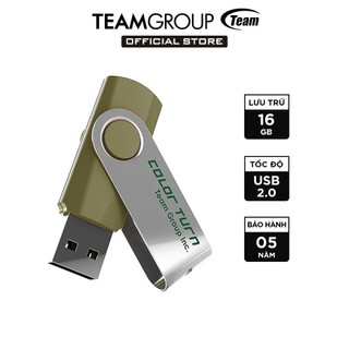 USB 2.0 Team Group E902 16GB INC nắp xoay 360 (Xanh nhạt) - Hãng phân phối chính thức