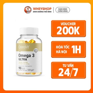 Viên uống bổ sung dầu cá OstroVit Omega-3 Ultra (90 viên) - WHEYSHOP VN