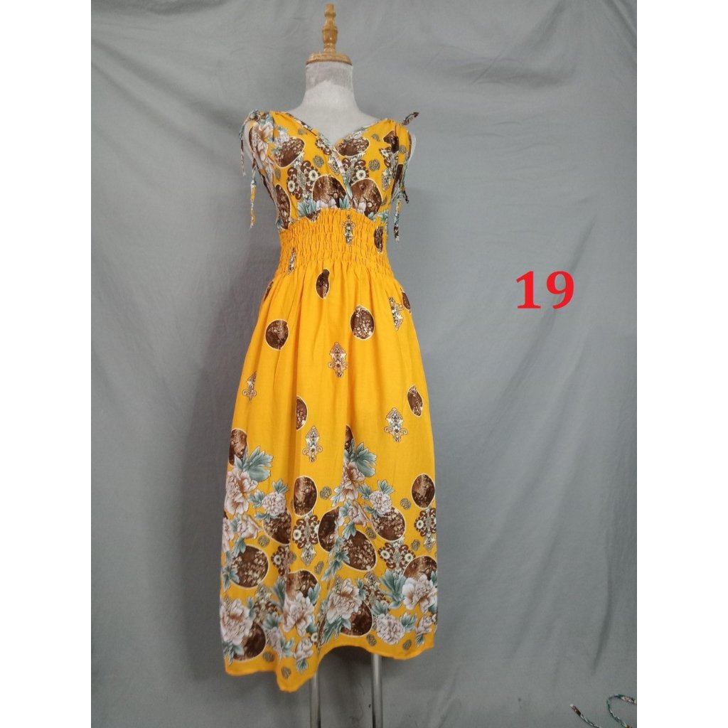 Maxi rút vai đắp chéo-Tole thái