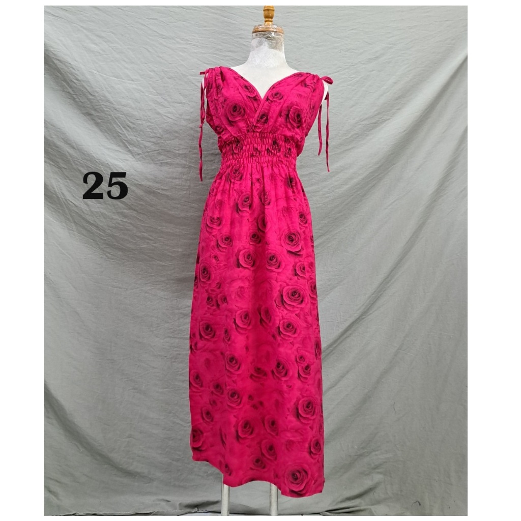 Maxi rút vai đắp chéo-Tole thái