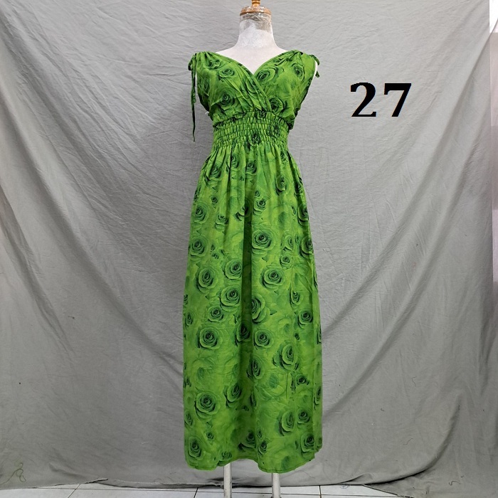 Maxi rút vai đắp chéo-Tole thái