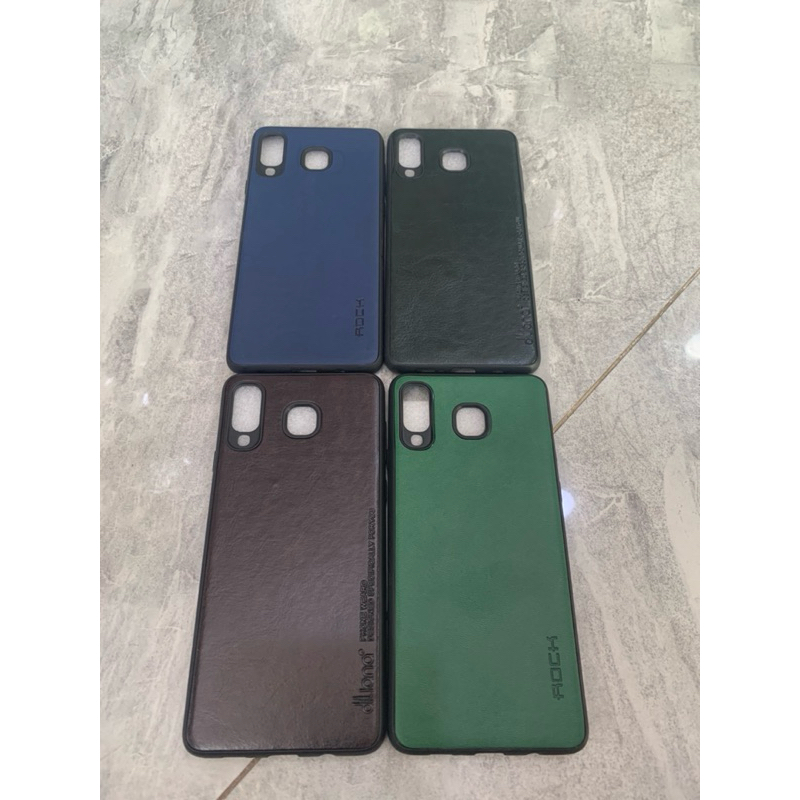 Ốp lưng Samsung A8 Star dẻo lưng bọc da