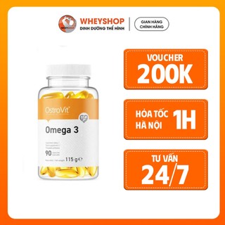 Viên uống bổ sung dầu cá OstroVit Omega-3 (90/180/500 viên) - WHEYSHOP VN