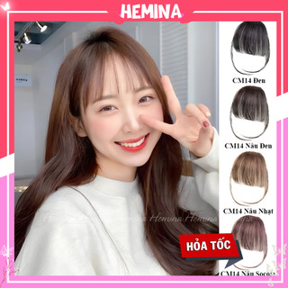 Tóc giả mái thưa Hemina kẹp tóc mái nữ có mai cực xinh style hàn quốc CM04