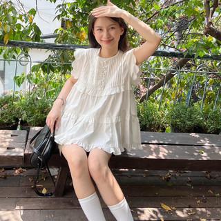 DOB - Áo babydoll bèo xếp ly Bippo
