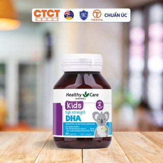 KIDS DHA - Viên uống bổ sung dưỡng chất cho bé Healthy Care High Strength DHA - Lọ 60 viên