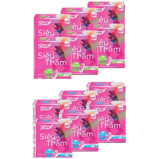 Bịch 6 Gói Băng Vệ Sinh Diana Siêu Thấm Có Cánh/ không cánh 8 Miếng