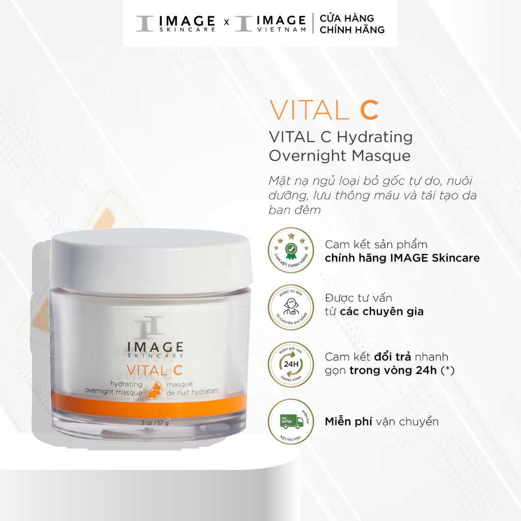 Mặt nạ ngủ thải độc da Image Vital C Hydrating Overnight Masque