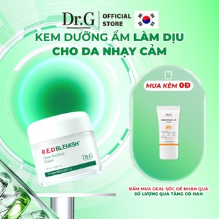 Kem Dưỡng Ẩm Và Phục Hồi Sâu Cho Da Dr.G R.E.D Blemish Clear Soothing Cream 70ml Làm DỊu Dưỡng Ẩm Cho Da