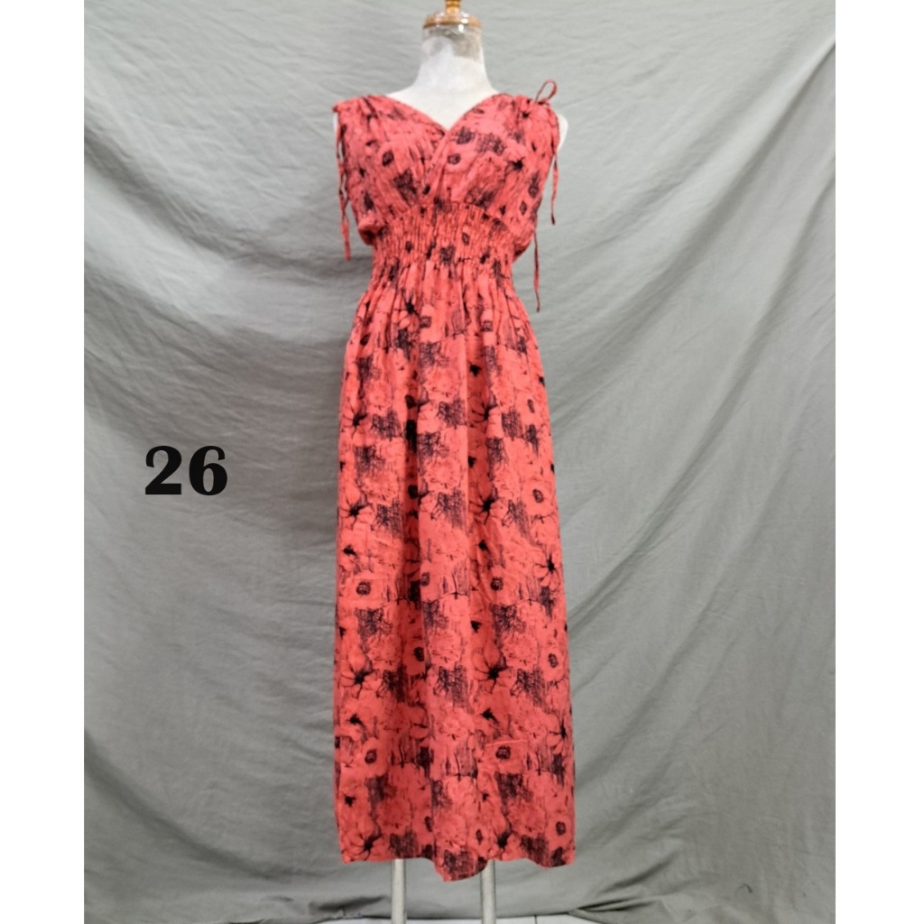 Maxi rút vai đắp chéo-Tole thái