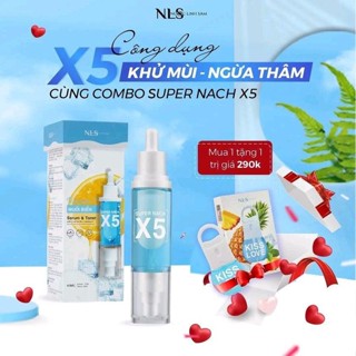 [Chính Hãng ] Combo Super Nách X5 2IN1 Serum Nach, Toner Nach, Xịt Thơm Miệng Kiss Love NLS .