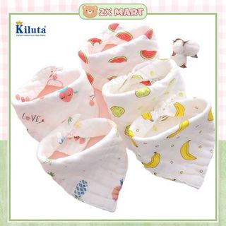 Yếm tam giác cottong cho bé. Yếm cúc bấm cho bé sơ sinh