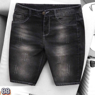 Quần short jean nam ngắn đen xám trơn nhiều mẫu nhiều màu chất jean co giãn tốt thời trang