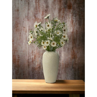  Bình Gốm Cắm Hoa Dáng Bom Cao gốm sứ Bát Tràng 42cm Cắm Hoa Tết Đẹp Lọ Hoa Cỡ Lớn Decor Cắm Hoa Cỏ Bông Lau Hoa Giả 