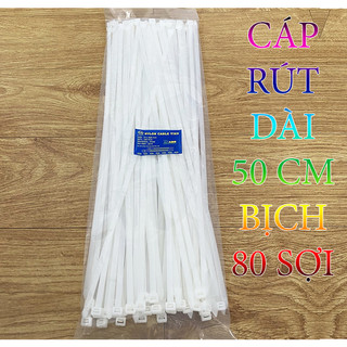 [FREESHIP] CÁP RÚT TRẮNG DÀI 40cm, 50cm - BỊCH 80 SỢI