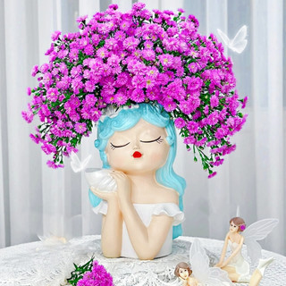 Bình hoa trang trí bình hoa decor bình hoa giả bình hoa cắm hoa baby khô bình hoa cô gái decor phòng ngủ lọ hoa decor