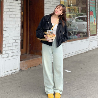 LOLLIE STUDIO -  Quần cullotes jeans cut out eo QB281 quần dài demin thiết kế cao cấp chất liệu mềm mại