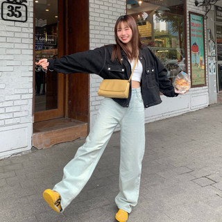 LOLLIE STUDIO -  Quần cullotes jeans cut out eo QB281 quần dài demin thiết kế cao cấp chất liệu mềm mại